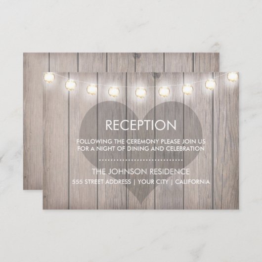 ハートの汚れがついた受付カード エンクロージャーカード (正面/裏面)