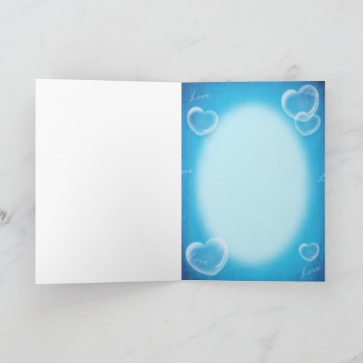 ハートの泡を吹いているDinkyくま シーズンカード (内部)