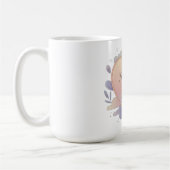ハートの淡色イラスト コーヒーマグカップ (左)
