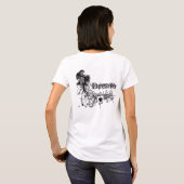 ハートの滴りの渦巻 Tシャツ (裏面フル)