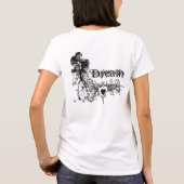 ハートの滴りの渦巻 Tシャツ (裏面)