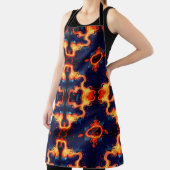 ハートの炎と空 エプロン (インサイチュ)