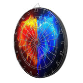 ハートの炎 ダーツボード (正面右)