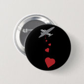 ハートの爆撃機-愛ない戦争をして下さい 缶バッジ (正面&裏面)