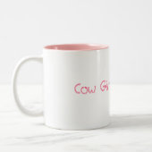 ハートの牛女の子 ツートーンマグカップ (左)