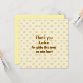 ハートの特別なデザインに感謝 カード (正面/裏面インサイチュ)