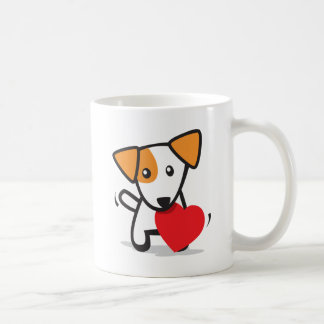 ハートの犬 コーヒーマグカップ