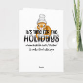 ハートの狐 カスタマイズ フォト バレンタインカード カード (裏面)