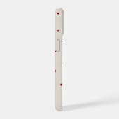 ハートの猫 iPhone 15ケース (右側面)