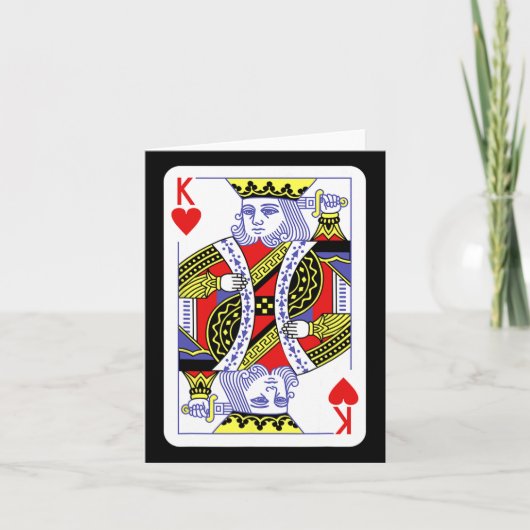 ハートの王のトランプ ハロウィン衣装 カス カード (正面)