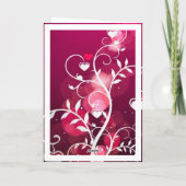 ハートの王の写真カスタムテキスト バレンタインデー シーズンカード (裏面)