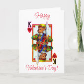 ハートの王様テディベア カード (正面)