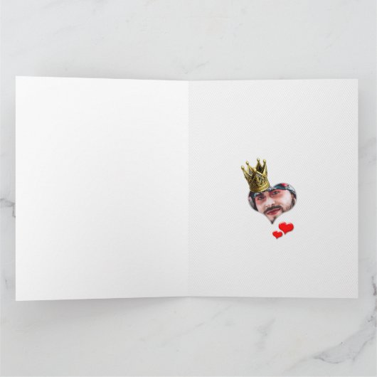 ハートの王様 愛するわたしの人 ヴァレンタインカード カード (内部)