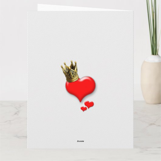 ハートの王様 愛するわたしの人 ヴァレンタインカード カード (裏面)