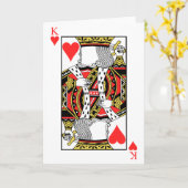 ハートの王-あなたのイメージを加えて下さい カード (黄色い花)