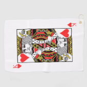 ハートの王 ゴルフタオル (横)