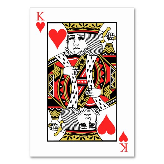 ハートの王 テーブルナンバー (正面)