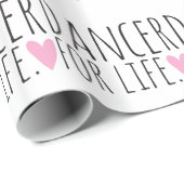 ハートの生命白のためのダンサー ラッピングペーパー (ロールコーナー)