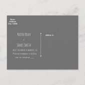 ハートの発光メイソンジャーとベイビーズブレスのウェディング 案内ポストカード (裏面)