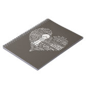 ハートの白文字を入力 ノートブック (左側)