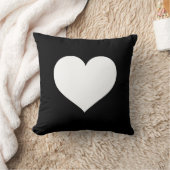 ハートの白黒コレクション クッション (ブランケット)