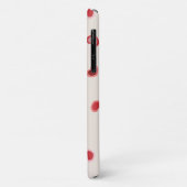 ハートの白(ピンクから赤まで) グラデーション Case-Mate iPhoneケース (裏面/左)