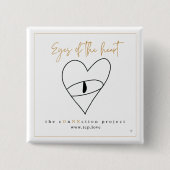 ハートの目 缶バッジ (正面)