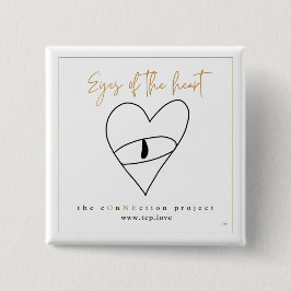 ハートの目 缶バッジ