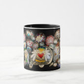 ハートの石が付いているマグ! ジュリーアンStricklin著 マグカップ (中央)