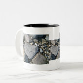 ハートの石 ツートーンマグカップ (正面左)