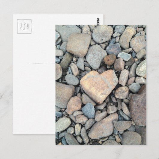 ハートの石 ポストカード (正面/裏面)