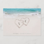 ハートの砂のビーチ宿泊施設 エンクロージャーカード (裏面)