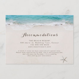 ハートの砂のビーチ宿泊施設 エンクロージャーカード