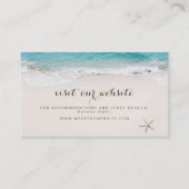 ハートの砂のビーチWebサイト挿入カード プレイスカード (正面)