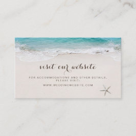 ハートの砂のビーチWebサイト挿入カード プレイスカード