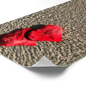 ハートの砂ポスター ポスター (角)