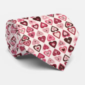 ハートの砂糖菓子のタイ ネクタイ (ロール)