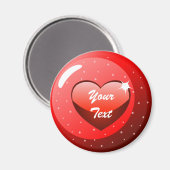 ハートの磁石 マグネット (正面/裏面)