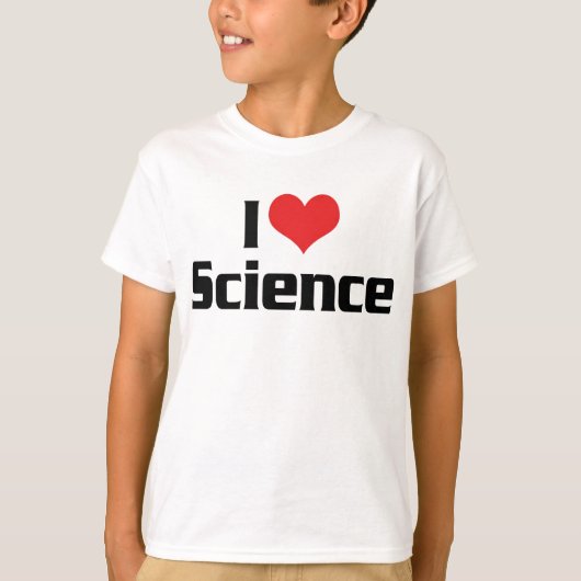 ハートの科学が大好き Tシャツ (正面)