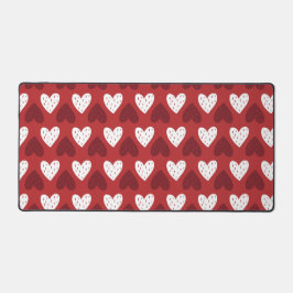 ハートの種の模様 デスクマット