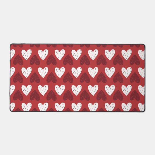 ハートの種の模様 デスクマット (正面)