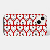 ハートの笑顔 iPhoneケース (裏面横)