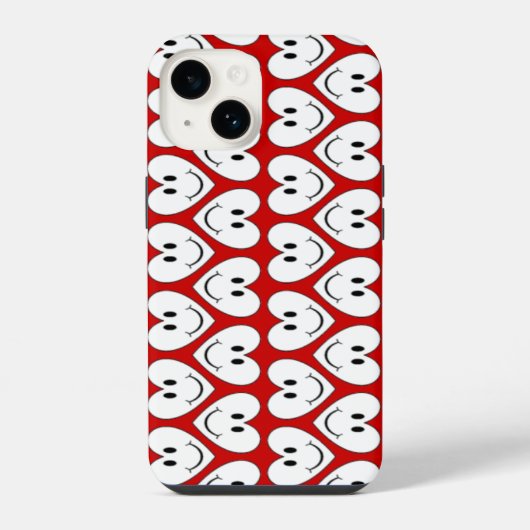 ハートの笑顔 iPhoneケース (裏面)
