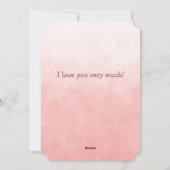 ハートの箱の中の最もかわいいバレンタインの子猫 シーズンカード (裏面)