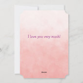 ハートの箱の中の最も愛らしいバレンタインの子猫 シーズンカード (裏面)