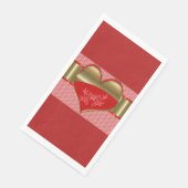 ハートの箱紙ナプキンゲストタオル (コーナー)