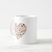ハートの紅葉マグ コーヒーマグカップ (正面左)