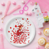 ハートの紙皿の妖精の女王 ペーパープレート (パーティー)