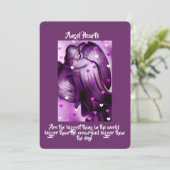 ハートの紫の天使 招待状 (スタンド正面)