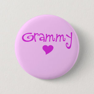 ハートの紫色のGrammy 缶バッジ